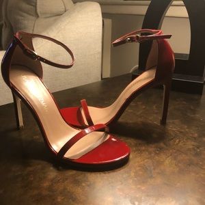 Red Stuart weitzman sandals